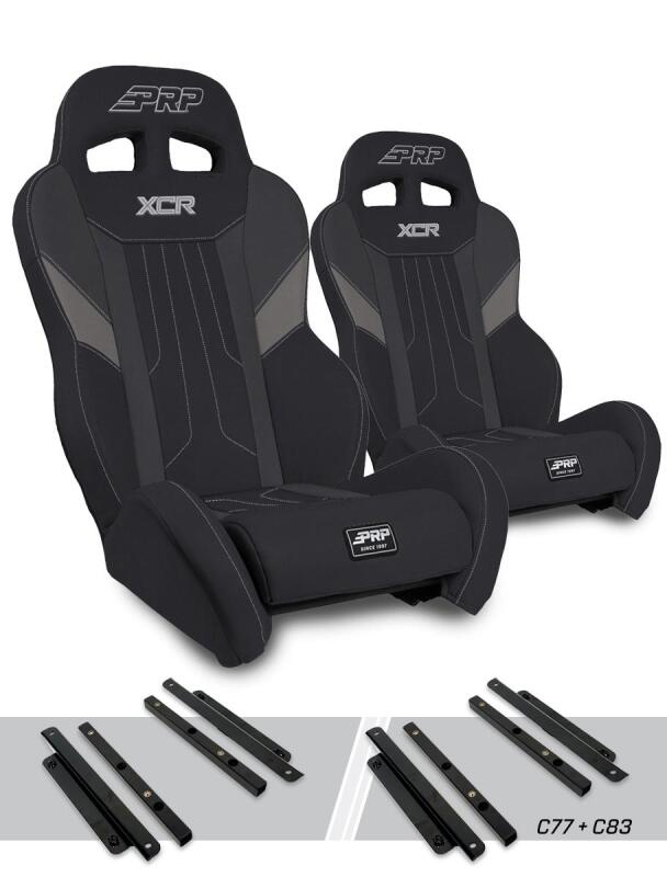 PRP Seats A8001-PORXP-C83-203 - PRPA8001-PORXP-C83-203 - PRP Polaris General XCR Suspension Seats Kit - Shipped in Europe - Tuningsupply.com