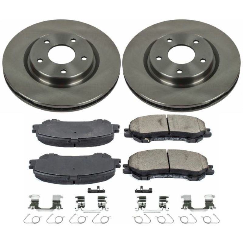 PowerStop KOE7036 - PSBKOE7036 - Power Stop 14-19 Nissan Rogue Front Autospecialty Brake Kit - Shipped in Europe - Tuningsupply.com