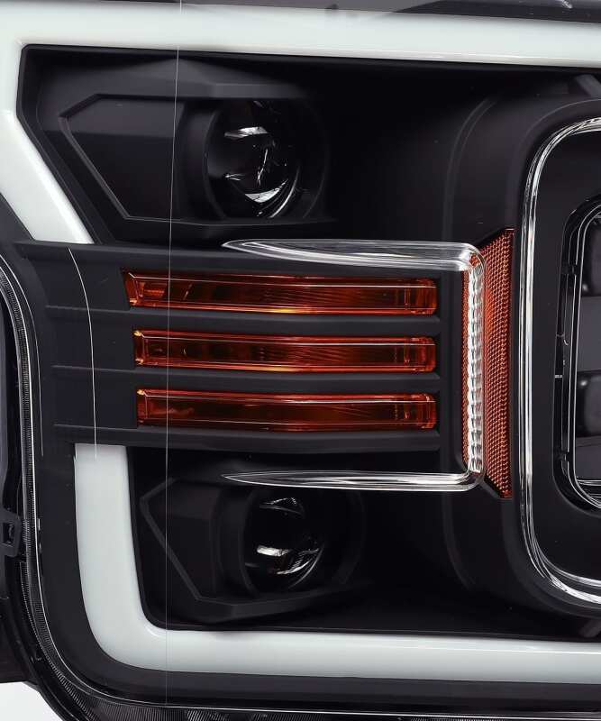 AlphaRex 880186 - ARX880186 - AlphaRex 18-19 Ford F-150 PRO-Series Proj Headlights Plank Style Matte Blk w/Activ Light/Seq Signal - Shipped in Europe - Tuningsupply.com