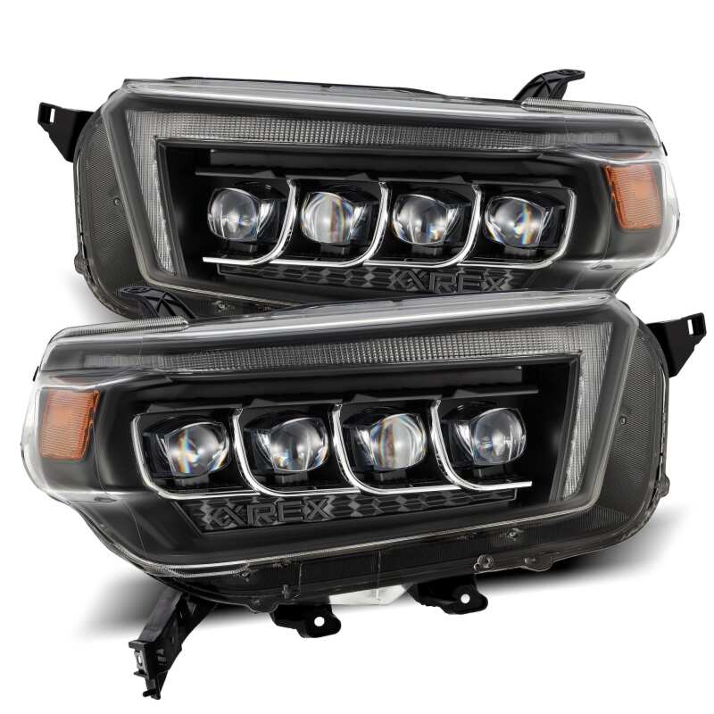 AlphaRex - ARX880759 - AlphaRex 10-13 Toyota 4Runner NOVA LED Projector Headlights Plank Style Black w/Seq Signal/DRL - Shipped in Europe - Tuningsupply.com