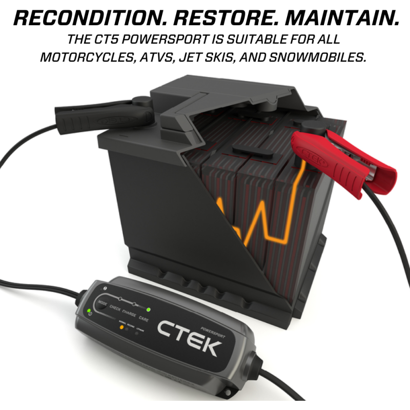 CTEK K40-339 - CTEK40-339 - CTEK Battery Charger - CT5 Powersport - 2.3A - Shipped in Europe - Tuningsupply.com