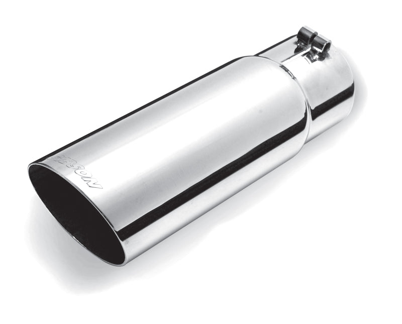 Gibson 500360 - GIB500360 - Gibson Round Single Wall Angle-Cut Tip - 3.5in OD/3in Inlet/12in Length - Stainless - Shipped in Europe - Tuningsupply.com