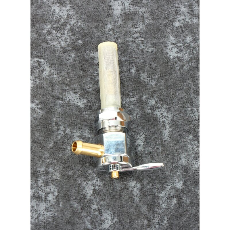 Bikers Choice 489641 - BKC489641 - Bikers Choice Chrome Hex Petcock 22MM Right Outlet - Shipped in Europe - Tuningsupply.com