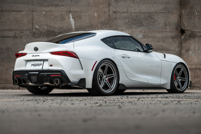 MBRP S43003BE - MBRPS43003BE - MBRP 2020+ Toyota Supra 3.0L 3in Catback Dual Rear Burnt End Tips - T304 - Shipped in Europe - Tuningsupply.com