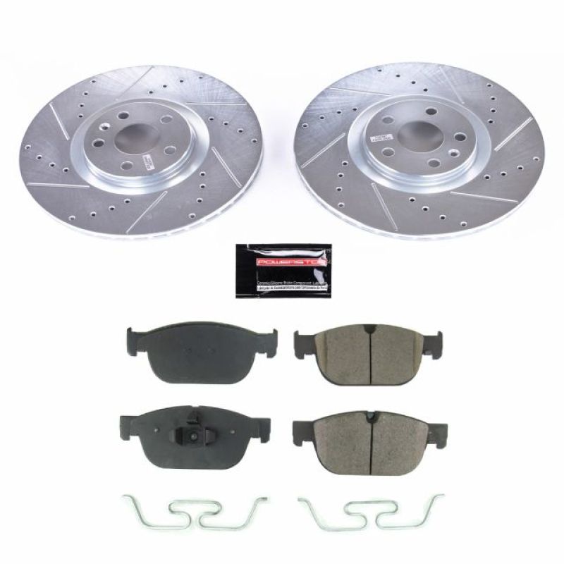 PowerStop K7703 - PSBK7703 - Power Stop 17-18 Volvo S90 Front Z23 Evolution Sport Brake Kit - Shipped in Europe - Tuningsupply.com