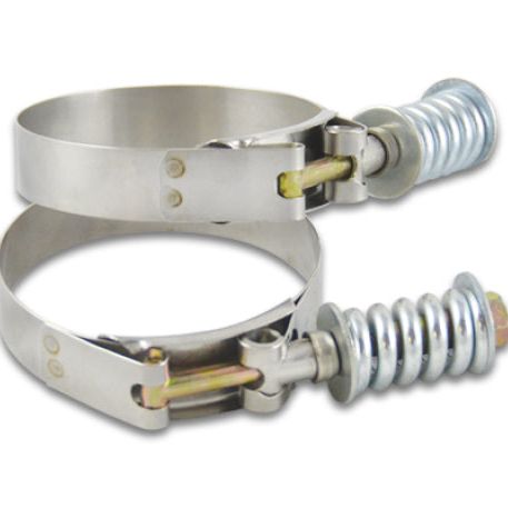 Vibrant 27832 - VIB27832 - Vibrant SS T-Bolt Clamps Pack of 2 Size Range: 3.53in to 3.83in OD For use w/ 3.25in ID Coupling - Shipped in Europe - Tuningsupply.com