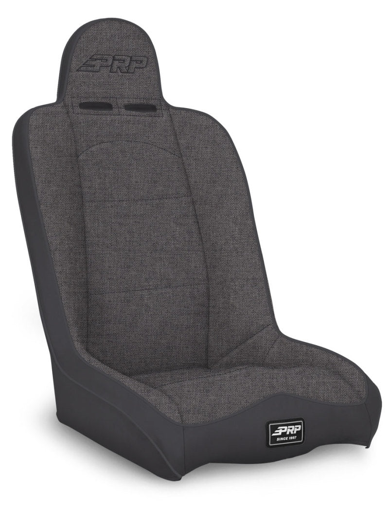 PRP Seats A140110-54 - PRPA140110-54 - PRP Daily Driver High Back Suspension Seat (Two Neck Slots) - All Grey - Shipped in Europe - Tuningsupply.com