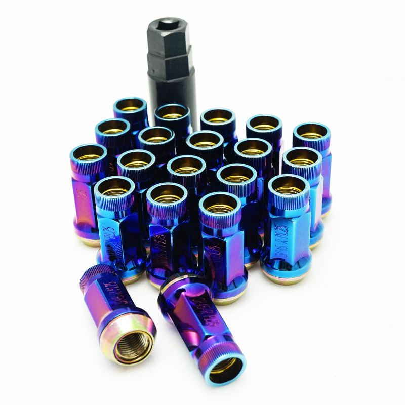 Wheel Mate 32935UN - WHM32935UN - Wheel Mate Muteki SR45R Lug Nut Kit 12x1.25 - Burned Blue - Shipped in Europe - Tuningsupply.com