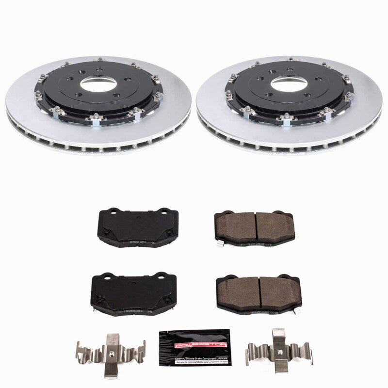 PowerStop CPK6789-23 - PSBCPK6789-23 - Power Stop 15-19 Chevrolet Corvette Rear Z23 Coated Brake Kit - Shipped in Europe - Tuningsupply.com