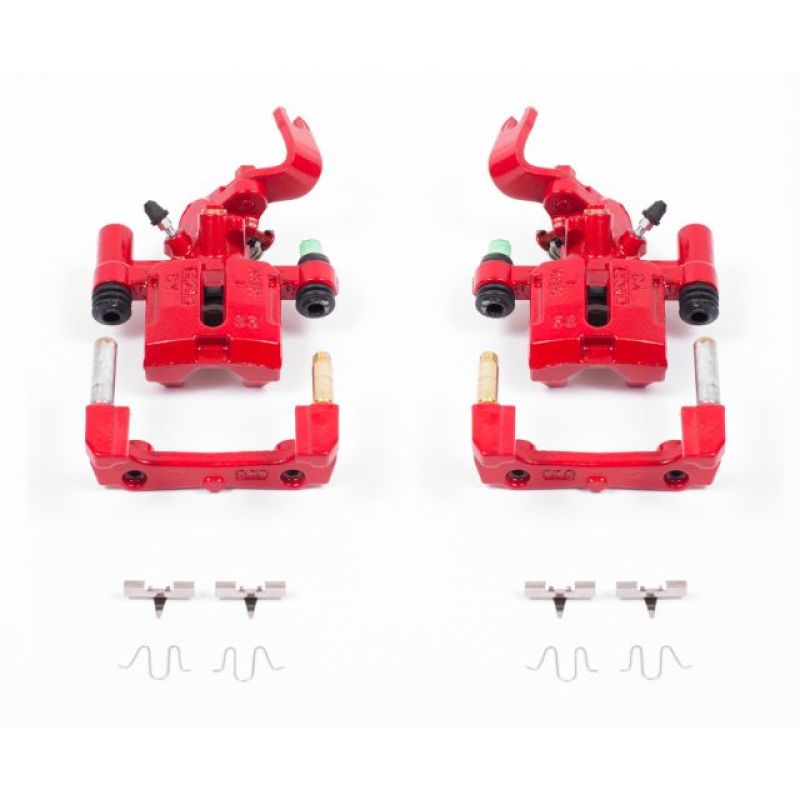 PowerStop S1377 - PSBS1377 - Power Stop 90-93 Mazda Miata Rear Red Calipers w/Brackets - Pair - Shipped in Europe - Tuningsupply.com