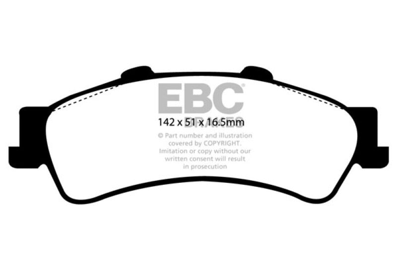 EBC DP61630 - EBCDP61630 - EBC 03-05 Chevrolet Astro Van 2WD Greenstuff Rear Brake Pads - Shipped in Europe - Tuningsupply.com