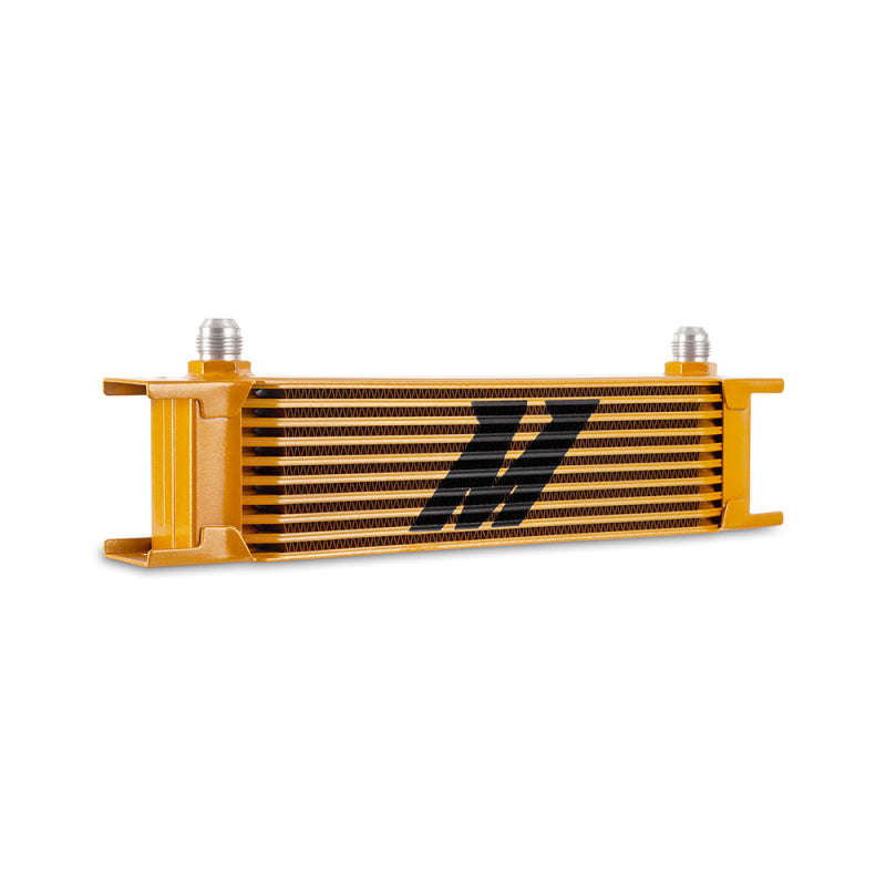 Mishimoto MMOC-10-8GD - MISMMOC-10-8GD - Mishimoto Universal -8AN 10 Row Oil Cooler - Gold - Shipped in Europe - Tuningsupply.com