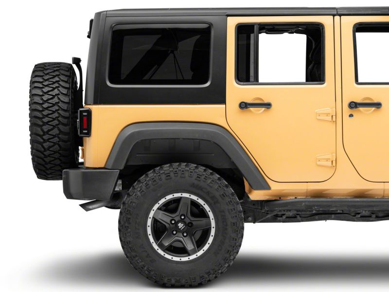 Raxiom J141596 - RAXJ141596 - Raxiom 07-18 Jeep Wrangler JK Axial Series Lux LED Tail Lights- Black Housing (Clear Lens) - Shipped in Europe - Tuningsupply.com