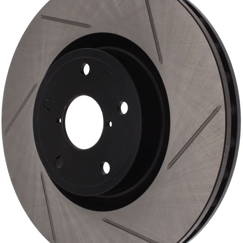 Stoptech 126.47022SR - STO126.47022SR - StopTech Power Slot 05-08 STi Front Right Slotted Rotor - Shipped in Europe - Tuningsupply.com