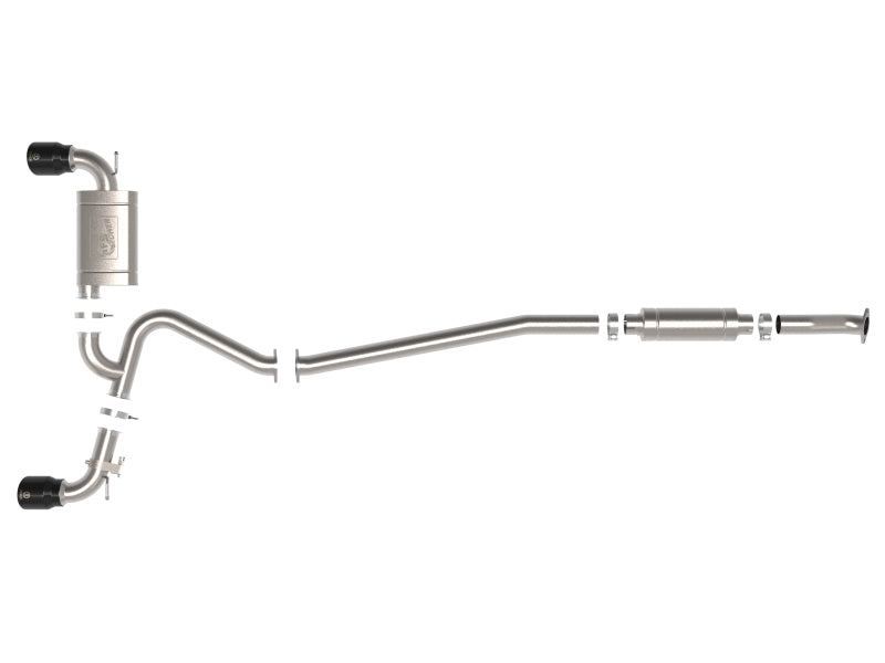 aFe 49-37033-B - AFE49-37033-B - aFe 22-23 Hyundai Kona N L4 2.0L(t) Takeda 3in 304 SS Cat-Back Exhaust System w/ Black Tips - Shipped in Europe - Tuningsupply.com