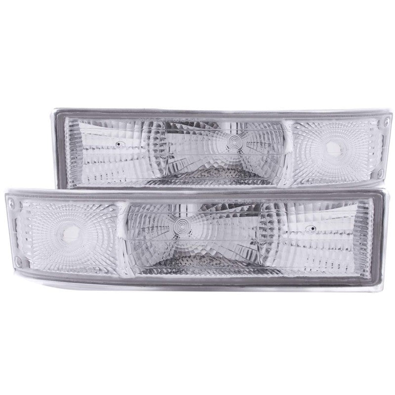 ANZO 511027 - ANZ511027 - ANZO 1995-2005 Chevrolet Astro Van Euro Parking Lights Chrome - Shipped in Europe - Tuningsupply.com