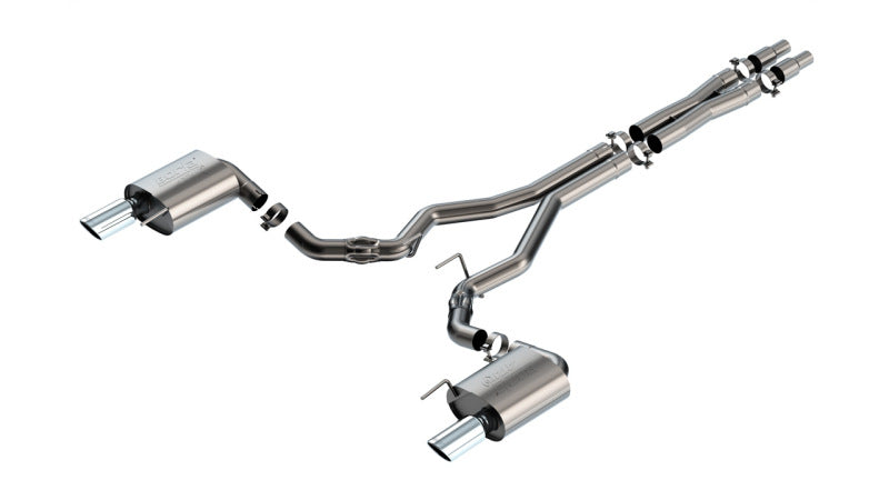 Borla 140961 - BOR140961 - Borla 2024 Ford Mustang GT 5.0L V8 w/o Active Exhaust ATAK Cat-Back Exhaust System - Shipped in Europe - Tuningsupply.com