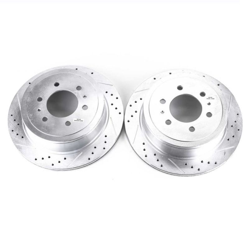PowerStop AR8598XPR - PSBAR8598XPR - Power Stop 04-11 Ford F-150 Rear Evolution Drilled & Slotted Rotors - Pair - Shipped in Europe - Tuningsupply.com
