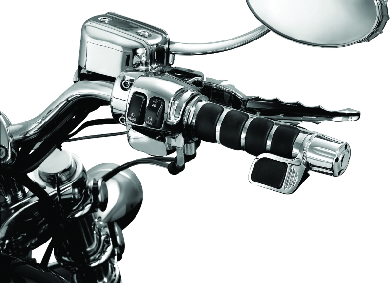 Kuryakyn 6342 - KUR6342 - Kuryakyn ISO Grip With Throttle Boss Dual Cable Chrome - Shipped in Europe - Tuningsupply.com