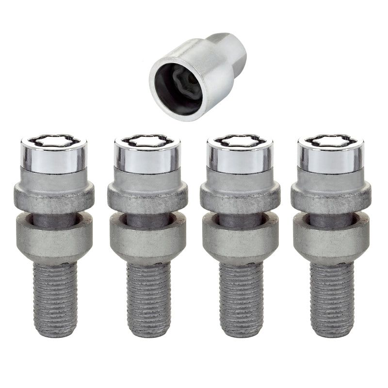 McGard 28020 - MCG28020 - McGard Wheel Lock Bolt Set - 4pk. (Radius Seat) M14X1.5 / 17mm Hex / 28.2mm Shank Length - Chrome - Shipped in Europe - Tuningsupply.com