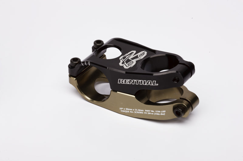 Renthal STM101-BKAG - RENSTM101-BKAG - Renthal Apex Stem 40 mm. - Aluminum Gold/Black - Shipped in Europe - Tuningsupply.com