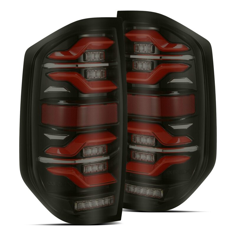 AlphaRex 672050 - ARX672050 - AlphaRex 14-21 Toyota Tundra LUXX LED Taillights Black/Red w/Activ Light/Seq Signal - Shipped in Europe - Tuningsupply.com