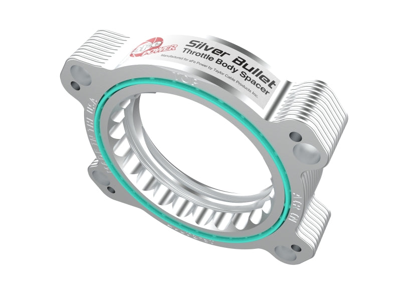 aFe 46-34017 - AFE46-34017 - aFe 2020 Vette C8 Silver Bullet Aluminum Throttle Body Spacer Works w/ Factory Intake Only - Silver - Shipped in Europe - Tuningsupply.com