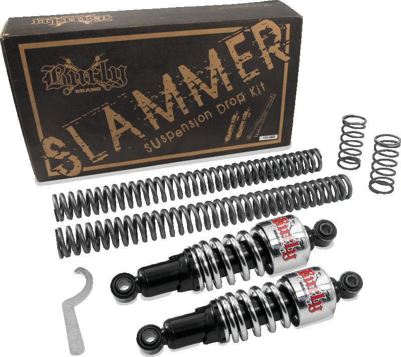 Burly Brand B28-1001 - BURB28-1001 - Burly Brand Slammer Kit - Chrome - Shipped in Europe - Tuningsupply.com