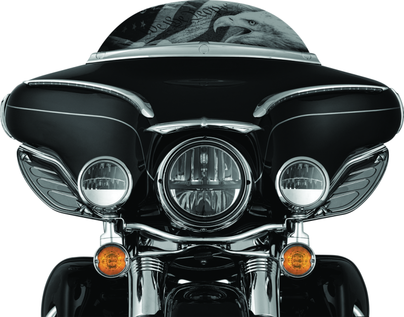 Kuryakyn 1108 - KUR1108 - Kuryakyn Dragon Wing Air Deflectors Dark Smoke - Shipped in Europe - Tuningsupply.com