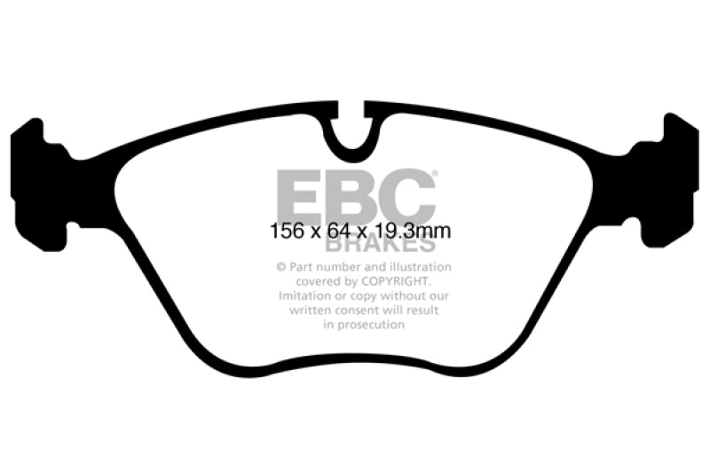 EBC DP31994C - EBCDP31994C - EBC 10-14 BMW X5 4.4 Twin Turbo (50) Redstuff Front Brake Pads - Shipped in Europe - Tuningsupply.com