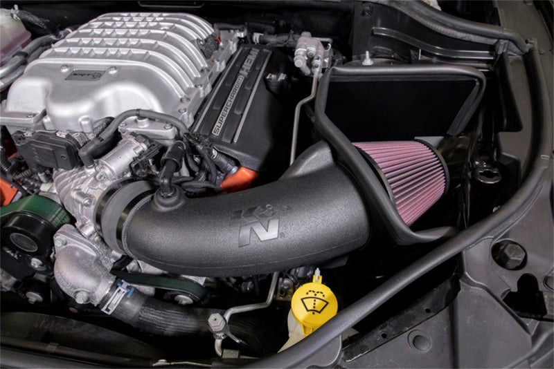 K&N Engineering 63-1579 - KNN63-1579 - K&N 18-19 Jeep Grand Cherokee Trackhawk V8-6.2L F/I AirCharger Performance Intake - Shipped in Europe - Tuningsupply.com