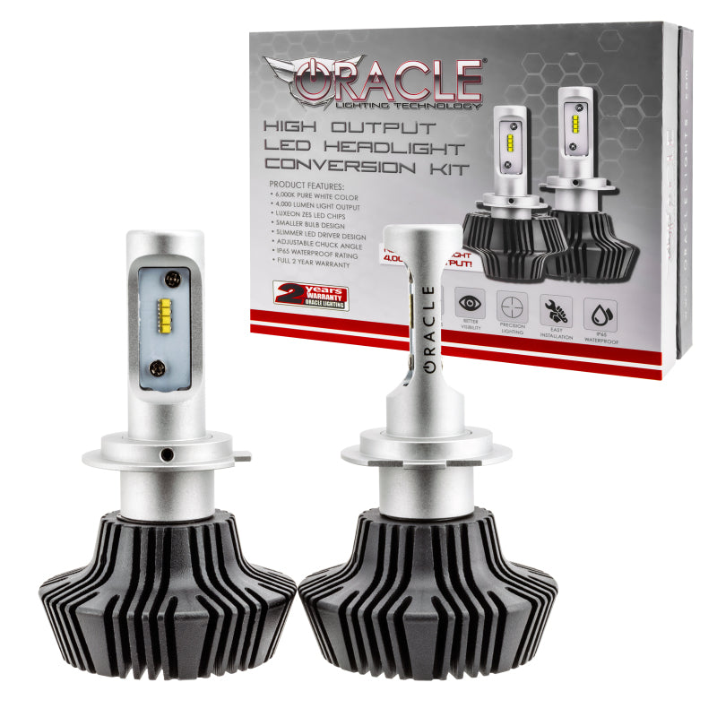 ORACLE Lighting 5232-001 - ORL5232-001 - Oracle H7 4000 Lumen LED Headlight Bulbs (Pair) - 6000K - Shipped in Europe - Tuningsupply.com