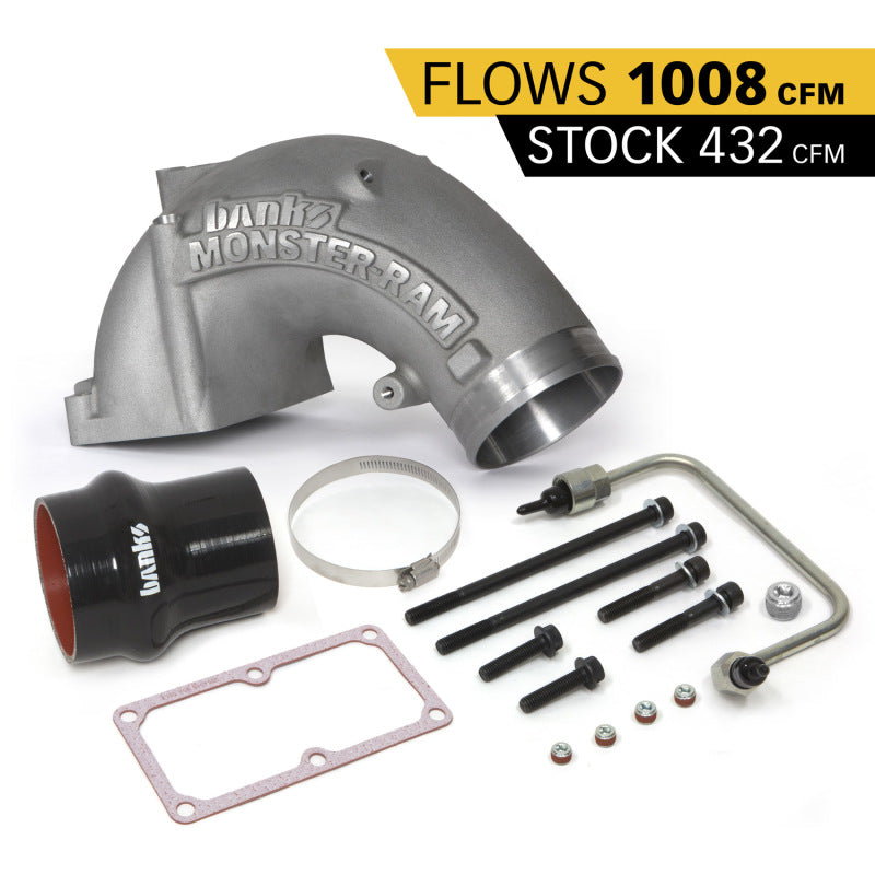 Banks Power 42790 - GBE42790 - Banks Power 07.5-17 Ram 2500/3500 6.7L Diesel Monster-Ram Intake System w/ Fuel Line 4in Natural - Shipped in Europe - Tuningsupply.com