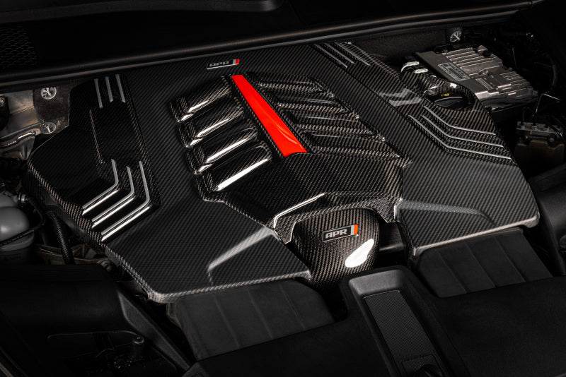 APR MS100256 - APRMS100256 - APR 20-24 Audi Q7/Q8/RS Q8/SQ7/SQ8 (4M) 2.9T/3.0T/4.0T Twill Carbon Fiber Engine Cover - Shipped in Europe - Tuningsupply.com