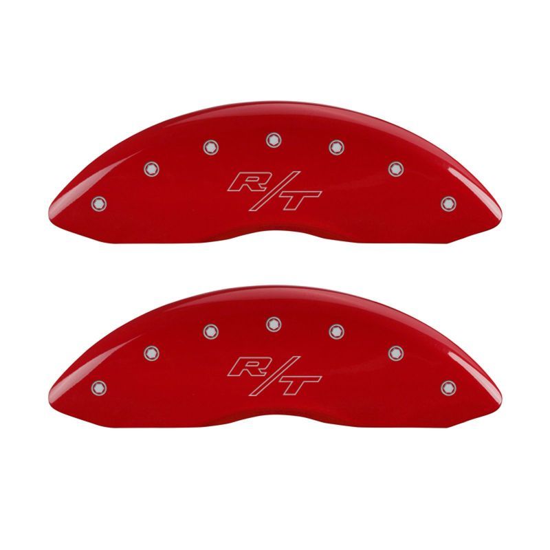 MGP 12162SRTRRD - MGP12162SRTRRD - MGP 4 Caliper Covers Engraved Front & Rear Vintage Style/RT Red finish silver ch - Shipped in Europe - Tuningsupply.com