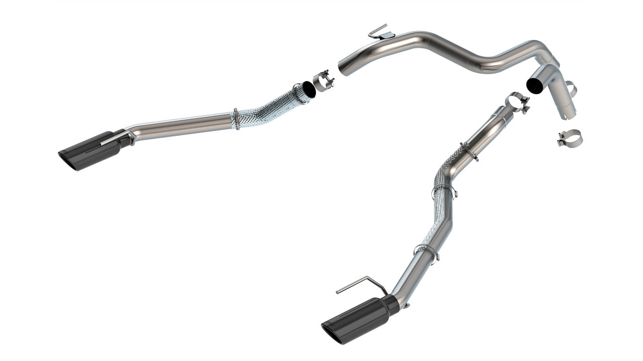 Borla 60743BC - BOR60743BC - Borla 24-25 Ford Ranger Raptor 2.75in Tailpipe Kit 4in Tip - Brawler Ceramic Black - Shipped in Europe - Tuningsupply.com