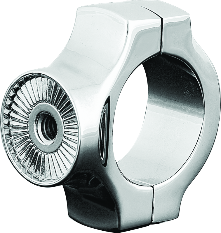 Kuryakyn 3183 - KUR3183 - Kuryakyn Side Mount License Plate Holder Clamp 86-17 Softails Chrome - Shipped in Europe - Tuningsupply.com