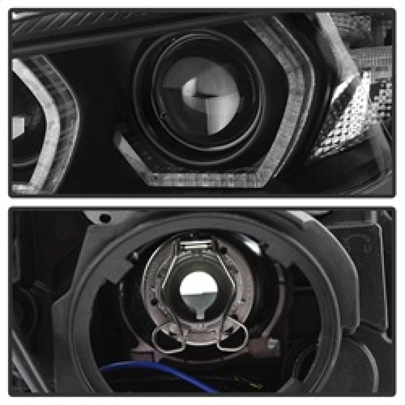 SPYDER 5084347 - SPY5084347 - Spyder 12-14 BMW F30 3 Series 4DR Projector Headlights - LED DRL - Black (PRO-YD-BMWF3012-DRL-BK) - Shipped in Europe - Tuningsupply.com