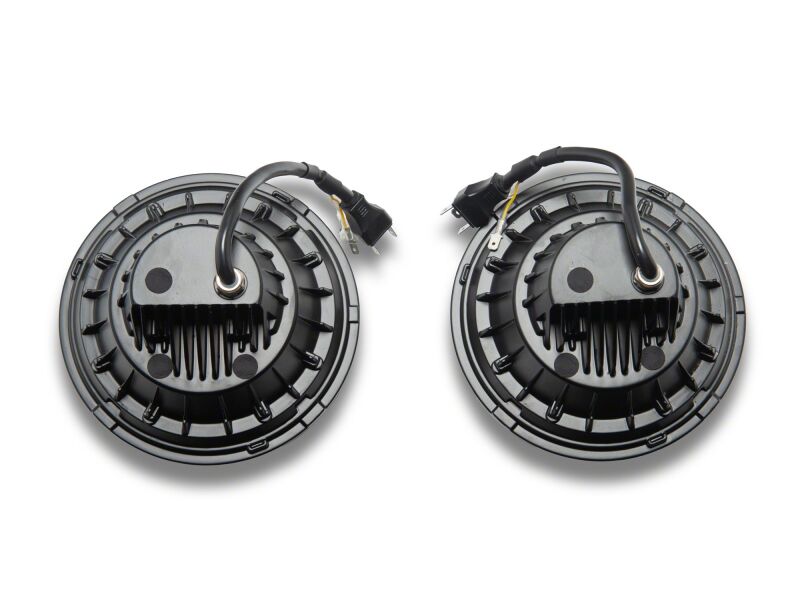 Raxiom J211420 - RAXJ211420 - Raxiom 07-08 Jeep Wrangler JK Hi Output LED Headlights/Angel Eye DRL- Black Housing- Clear Lens - Shipped in Europe - Tuningsupply.com
