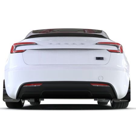 Rally Armor MF122-UR-BLK-RD - RALMF122-UR-BLK-RD - Rally Armor 24-25 Tesla Model 3 Highland Black UR Mud Flap Red Logo - Shipped in Europe - Tuningsupply.com