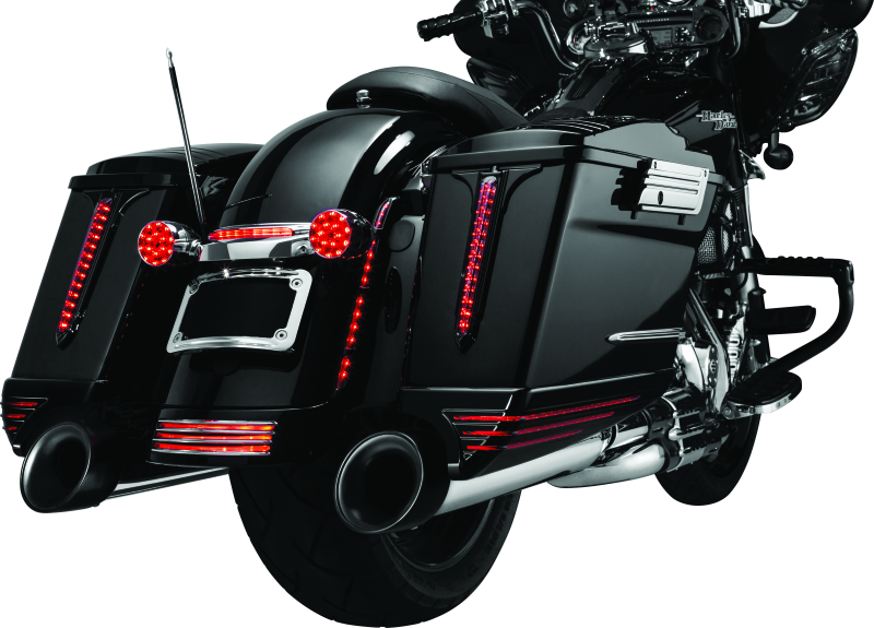 Kuryakyn 7797 - KUR7797 - Kuryakyn Rear Fender Accents FLHX & FLTR Models Chrome - Shipped in Europe - Tuningsupply.com