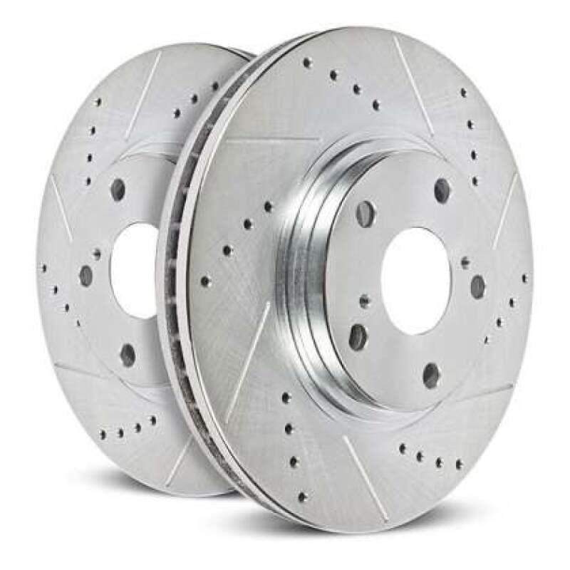 PowerStop AR85230XPR - PSBAR85230XPR - Power Stop 24-25 Ford Mustang Rear Drilled & Slotted Rotor (Pair) - Shipped in Europe - Tuningsupply.com