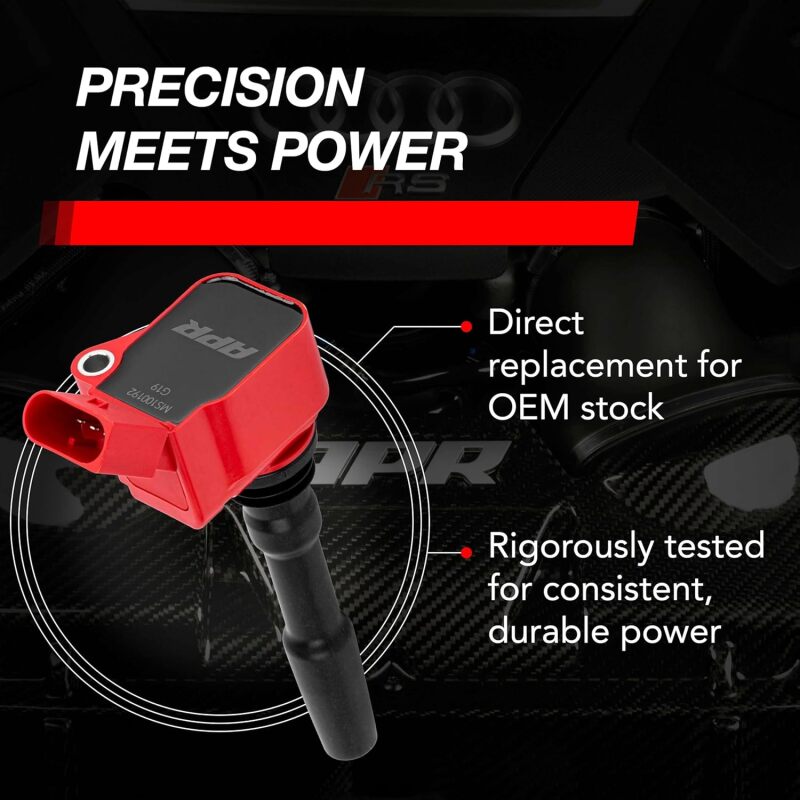 APR MS100192 - APRMS100192 - APR EA888.3/EA888.4/EA839/EA825 (MQB/MLB) 2.0T/2.9T/3.0T/4.0T Ignition Coil - Red - Shipped in Europe - Tuningsupply.com
