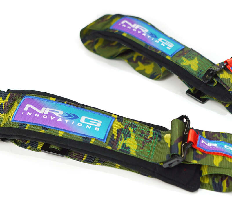 NRG SBH-B6PCRD - NRGSBH-B6PCRD - NRG 5PT 3in. Seat Belt Harness / Cam Lock - Red - Shipped in Europe - Tuningsupply.com