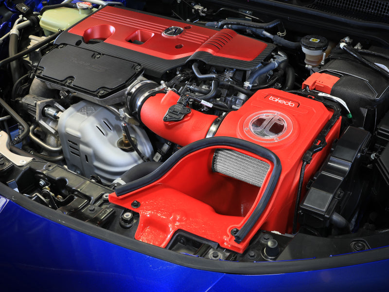 aFe 56-70062DR - AFE56-70062DR - aFe 23-24 Honda Civic Type R Takeda Momentum Red Edition Cold Air Intake System w/ Pro DRY S Filter - Shipped in Europe - Tuningsupply.com