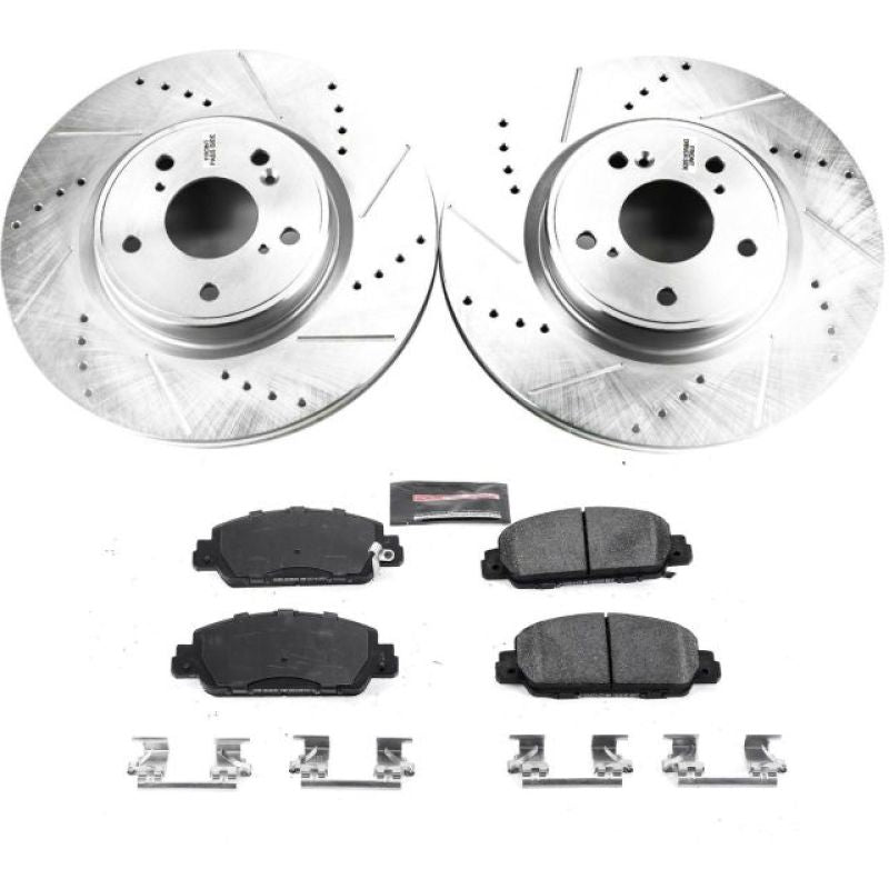 PowerStop K8165 - PSBK8165 - Power Stop 18-19 Honda Accord Front Z23 Evolution Sport Brake Kit - Shipped in Europe - Tuningsupply.com
