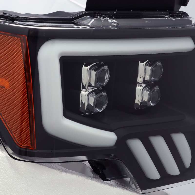 AlphaRex 880192 - ARX880192 - AlphaRex 09-14 Ford F-150 NOVA LED Proj Headlights Plank Style Matte Black w/Activ Light/Seq Signal - Shipped in Europe - Tuningsupply.com