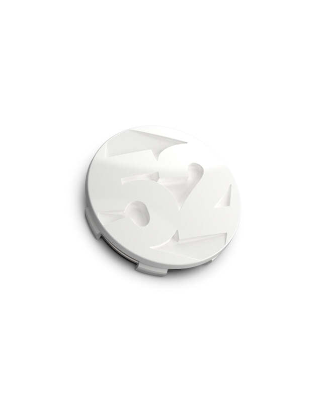 fifteen52 52-TW-CAP-RW - FFT52-TW-CAP-RW - fifteen52 65mm Snap In Center Cap Single for Rally Sport/MX/SV Wheels - Rally White (Gloss White) - Shipped in Europe - Tuningsupply.com