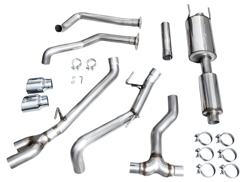 AWE Tuning 3015-32063 - AWE3015-32063 - AWE 0FG Exhaust for 3rd Gen Toyota Tundra - Dual Chrome Silver Tips - Shipped in Europe - Tuningsupply.com