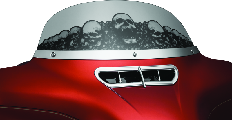 Kuryakyn 1387 - KUR1387 - Kuryakyn Smooth Windshield Trim 14-Up Touring Chrome - Shipped in Europe - Tuningsupply.com